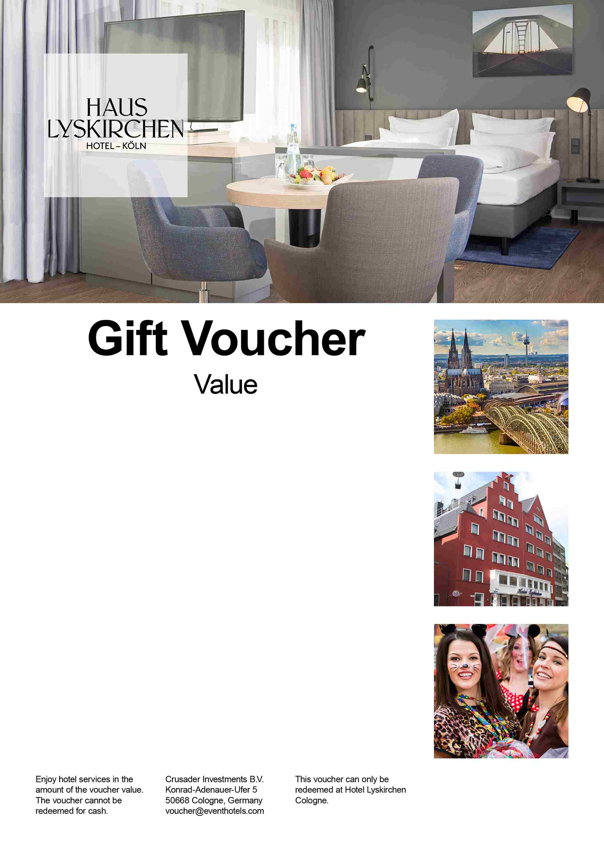 Vouchers Gift Voucher Hotel Lyskirchen